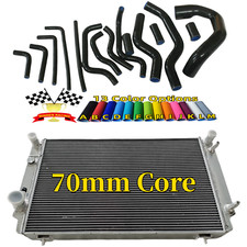 👍For Jaguar XJS/XJ12 5.3L V12 AT 1976-1996 Aluminum Radiator &Silicone Hoses