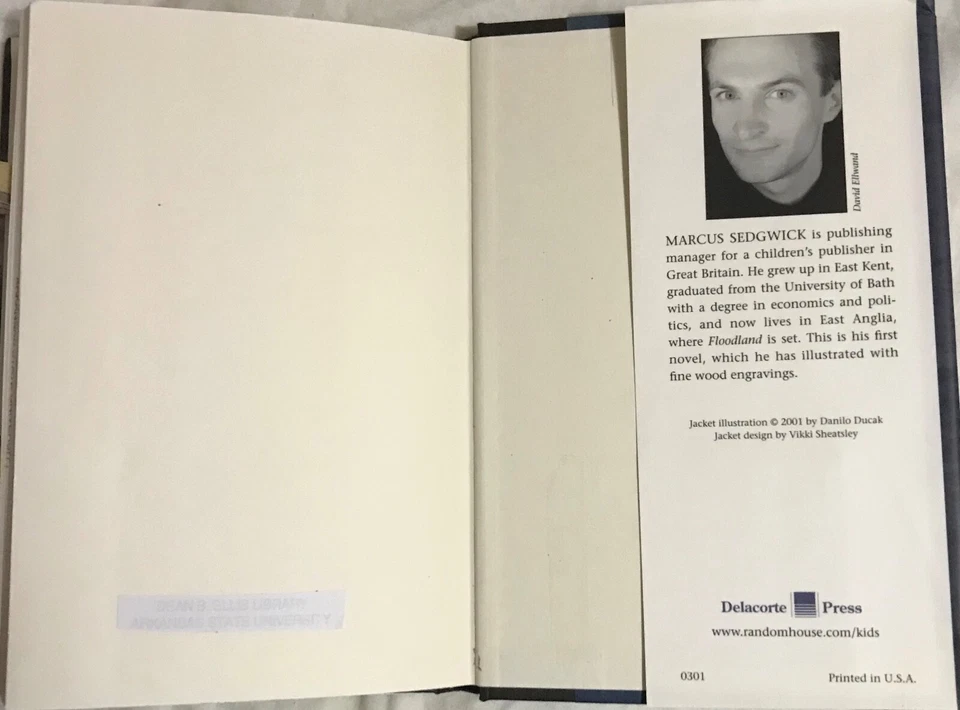 FLOODLAND Marcus Sedgwick 1st US hardback + dustjacket 2001 Rare Childs Classic - Image 4 of 4