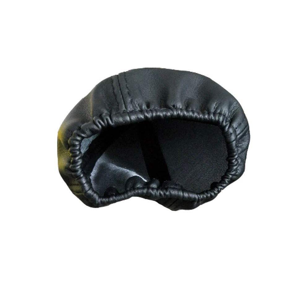 1pc Black PU Leather Car Interior Gear Shift Stick Gaiter Boot Dust Proof Cover - Image 3 of 4