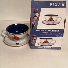 Disney Pixar Ratatouille cup and saucer set. Tea party. Chez Remy.