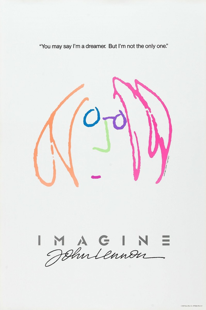 Imagine movie poster (b) : 11 x 17 inches : John Lennon | eBay