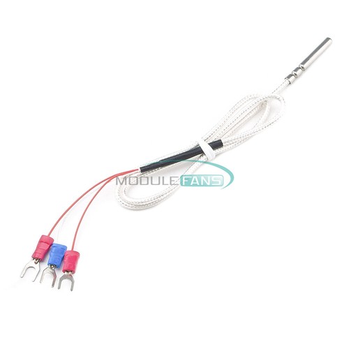 PT100 1m 2m Probe Type Shielded Braide Wire Thermocouple Temperature Sensor - Picture 5 of 22
