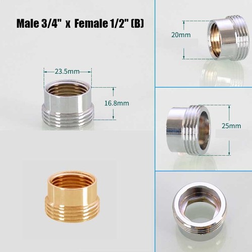 Faucet Metal Adaptor Aerator Connector Fitting Connector 20 22 24mm Male /Female - Picture 15 of 20