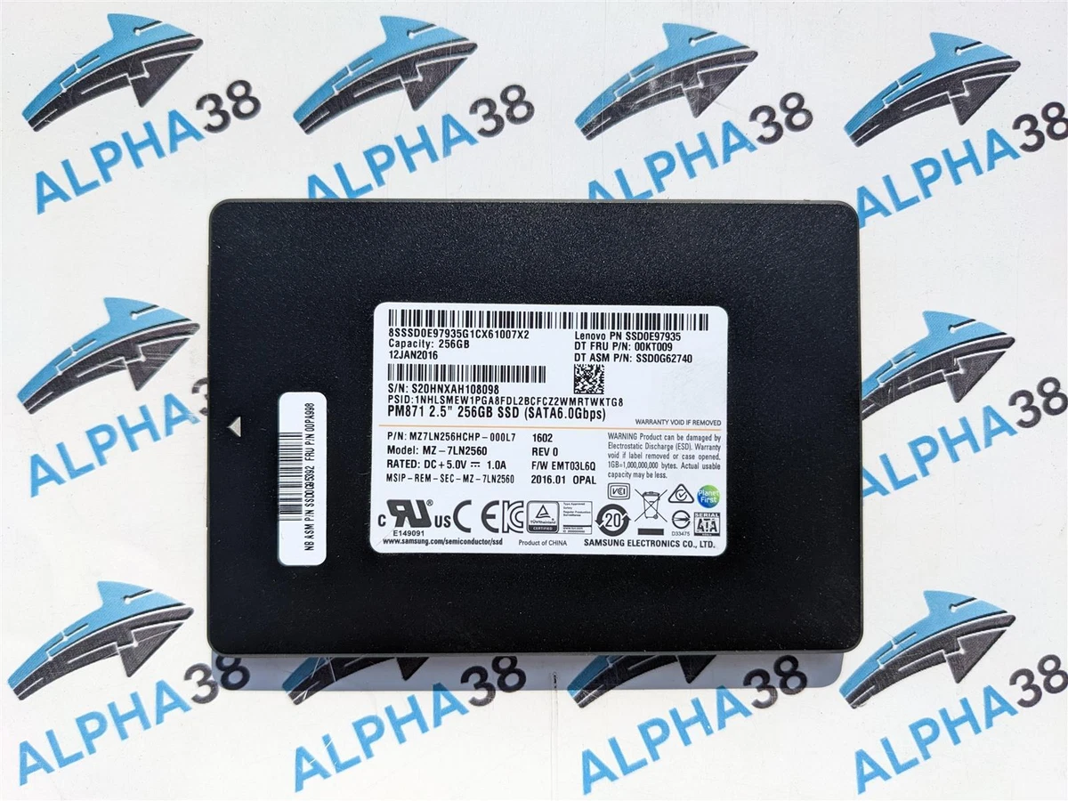 Samsung PM871 MZ-7LN2560 256 GB SSD 2,5 Zoll 2.5