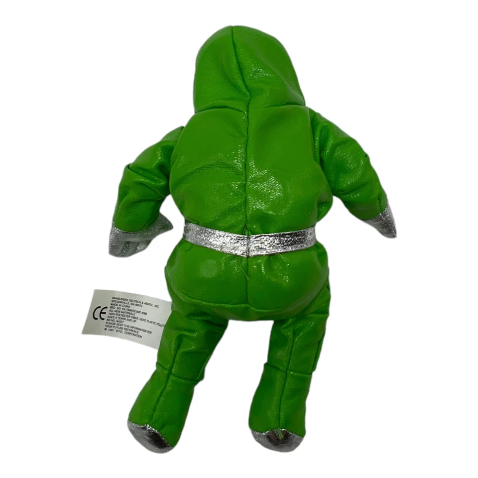 Intel Inside Space Man Bunny Suit People Plush Beanie Green Metallic 90s - Image 3 of 3