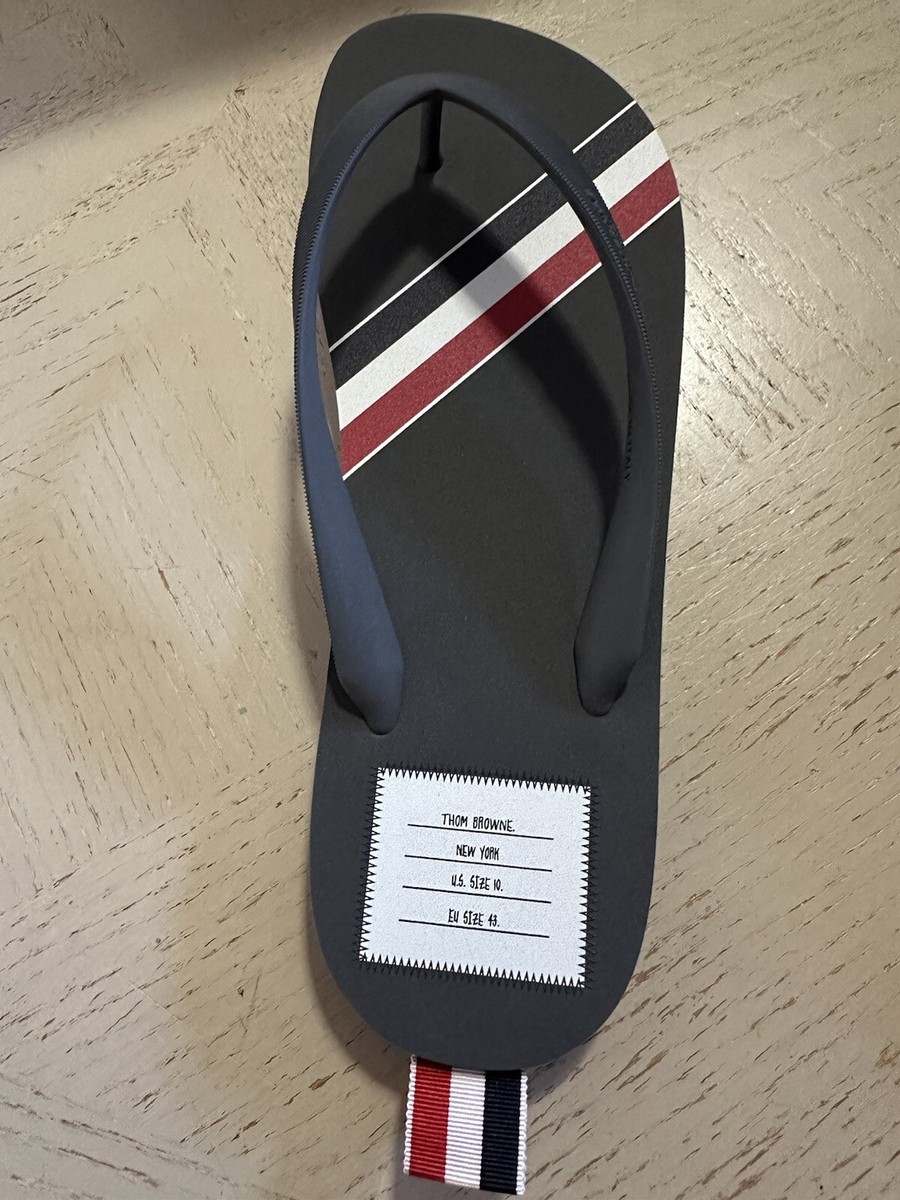 【THOM BROWNE】送料/関税込 MOLDED RUBBER STRIPE FLIP FLOPS Thom Browne Molded Rubber Stripe Flip Flop Medium Blue | eBay