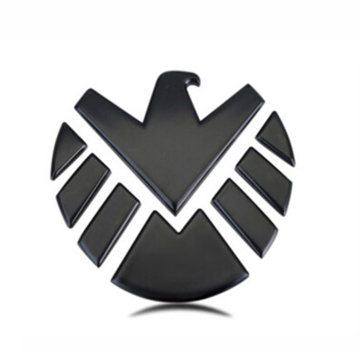 Marvel Agents of SHIELD 3D Adler Emblem Aufkleber Schwarz Auto Motorrad Tuning