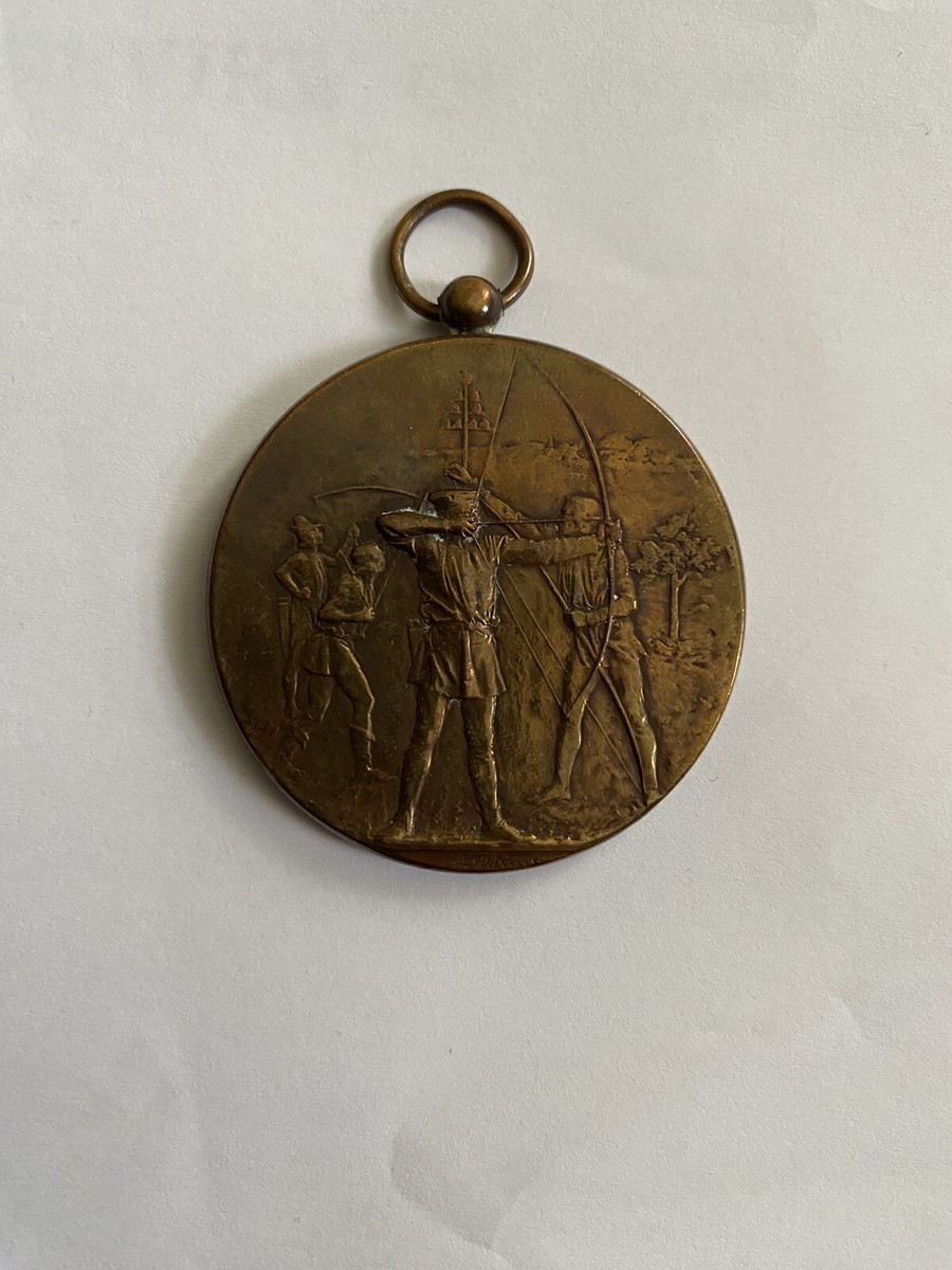 Médaille Bronze Jeux Olympiques Paris 1900 - Souvenir Vintage 38x32mm, 18.3g