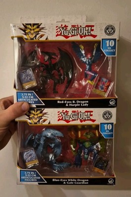 Yu-Gi-Oh! Gelenkfiguren Blue-Eyes White Dragon & Red-Eyes B Dragon NEU