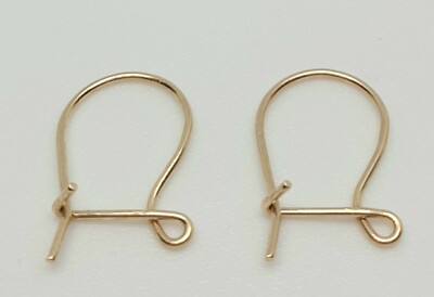 9 kt Gelbgold massiv Gold Ohrring Sicherheitshaken Drähte für Ohrhänger