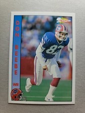 1992 Pacific Football Card - Don Beebe - #14 - Buffalo Bills