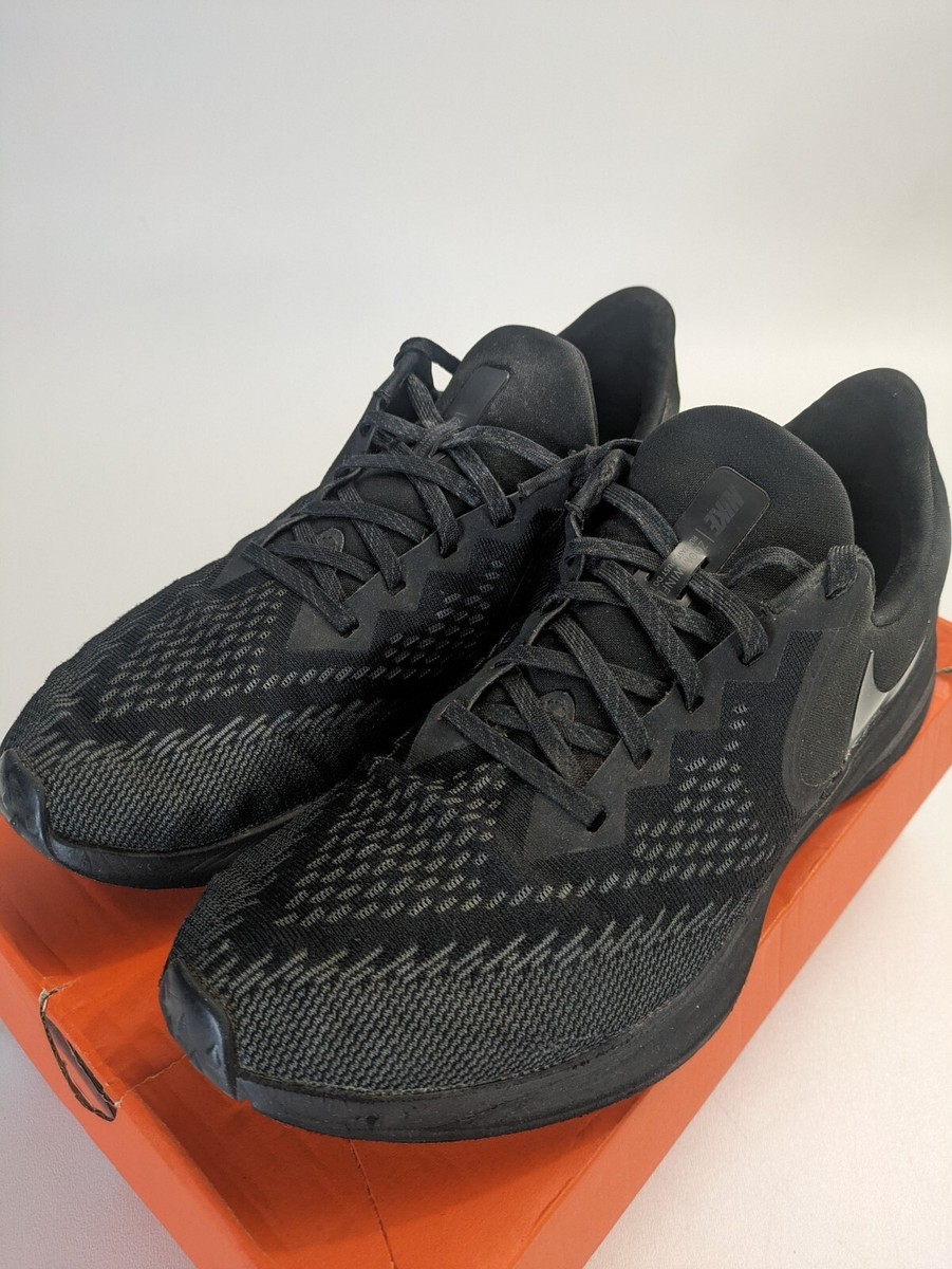 Nike Mens Air Zoom Winflo 6 AQ7497-004 Black Running Shoes  display picture 3