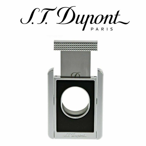 ST DUPONT MAXIJET CIGAR CUTTER AND STAND BLACK & GOLD LACQUER 003393 3393 new in - Picture 5 of 7