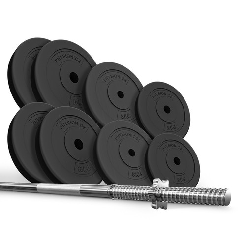 Physionics® Zestaw sztang z ciężarkami Sztanga Obciążniki - Zdjęcie 46 z 72