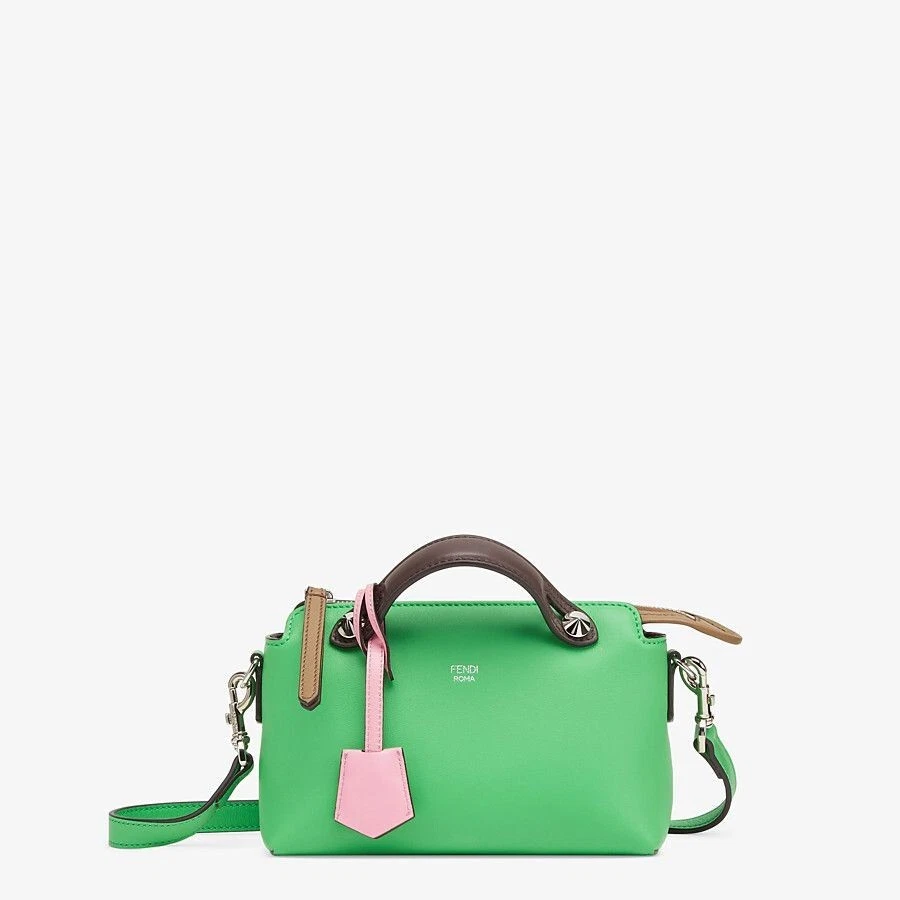 Fendi By the Way Small 4 color Leather Satchel Crossbody Bag Green