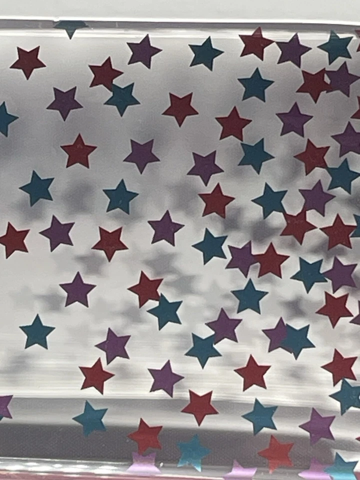 Funda rígida para teléfono Cricket Wireless LG Escape Plus estrellas rojo azul Foto 3 de 4