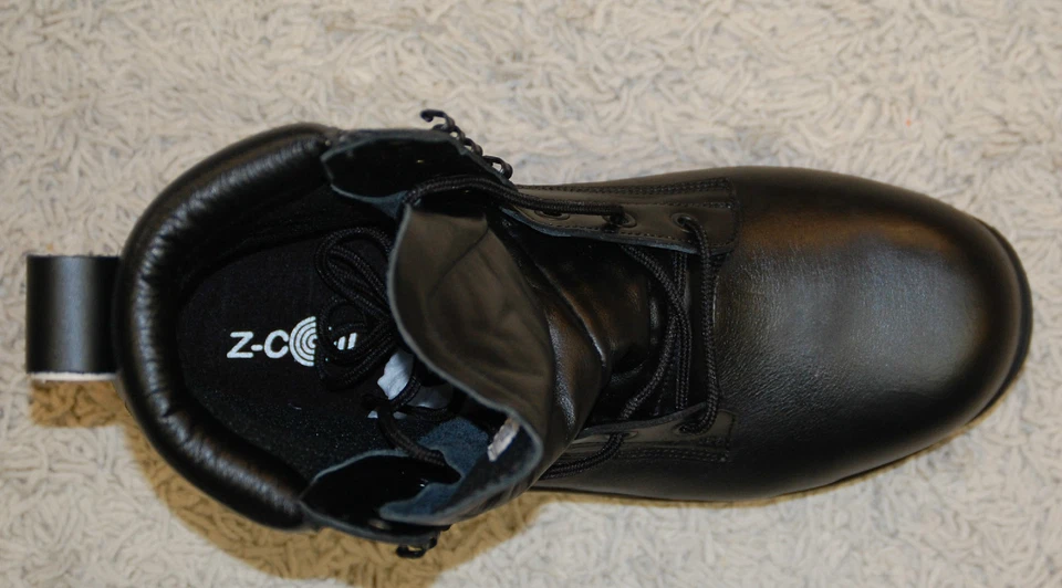 Z-Coil Prime CT FW-K6001 Women's Black Leather Size 7 SAFETY TOE STK - Imagem 4 de 4