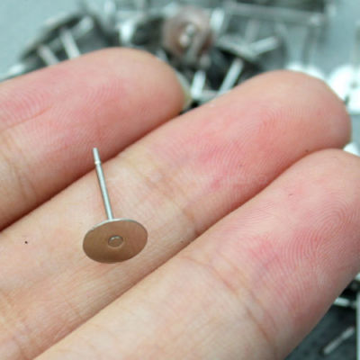 100 Stck. Ohrringe Drahtherstellung Schmuckzubehör Sterlingsilber Zum Selbermachen Hochwertig