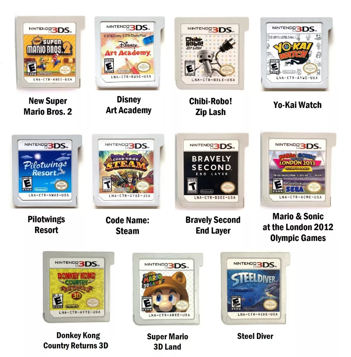 Used Nintendo 3DS Games Pick &amp; Choose