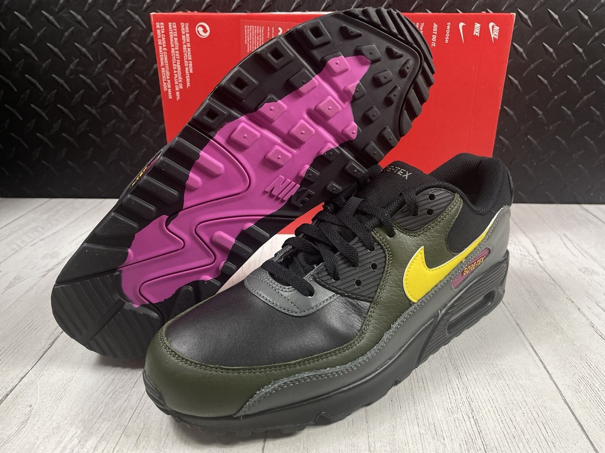 Size 11.5-Nike Air Max 90 GORE-TEX Tour Yellow Cargo Khaki DJ9779