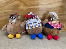 Vtg Lot 1984 Nestle Scotchy, P Nutty,  Milky Morsel Family Plush 10 Inch