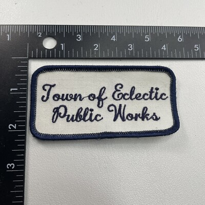 #ad Town Of Eclectic PUBLIC WORKS Uniform Patch Alabama 00PR $5.94