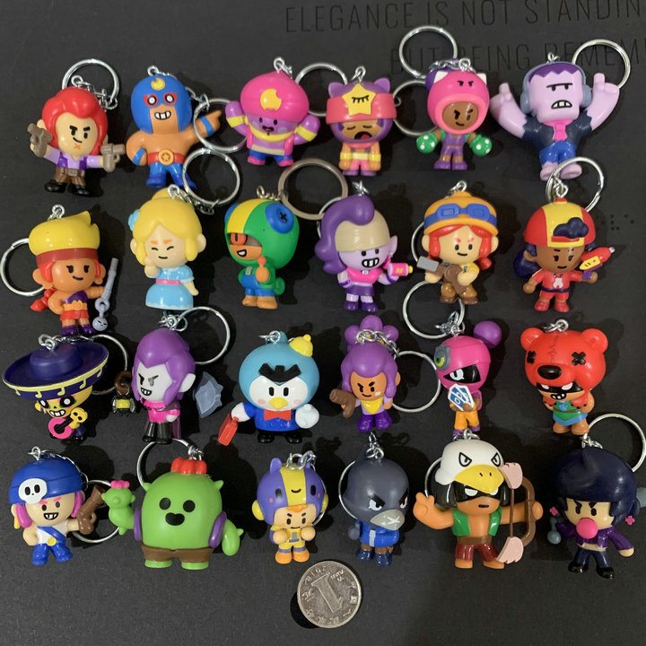 Brawl Stars キーホルダー 5個セット Brawl Stars 22 Styles Keychain Pendant Cartoon Doll Backpack