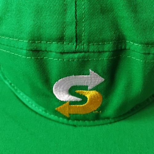 Subway Employee Hat 5 Panel Snapback Cap Green Yellow Adjustable OSFA Workwear - Picture 4 of 12