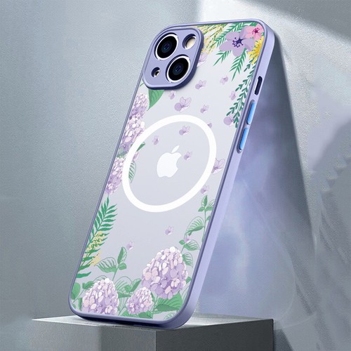 Flower Case Magsafe for iPhone 16 15 Pro Max 14 13 12 ShockProof Magnetic Cover - Picture 4 of 21