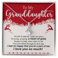 Granddaughter Necklace - Christmas Gift for Her - Personalized Jewelry