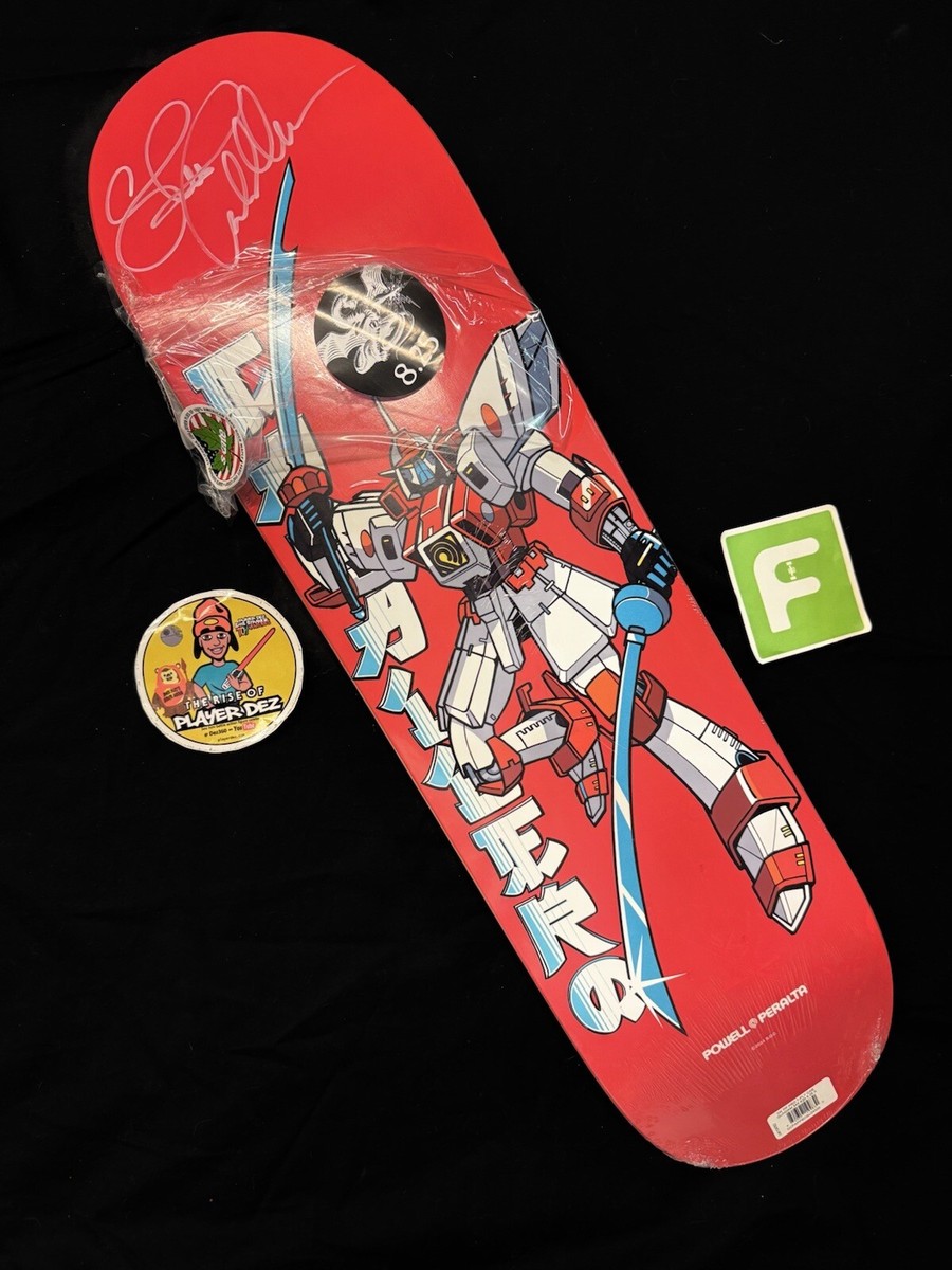 RARE SIGNED Steve Caballero Red Gundam Wing Robot Powell