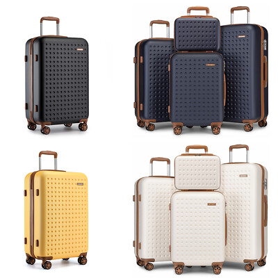 Reisekoffer Kofferset ABS+PC Hartschalen Trolley-Koffer Handgepäck S-M-L-XL