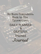 Wholesale Lot Exclusive Back to The Typewriter Daily Planner & Grateful Journal