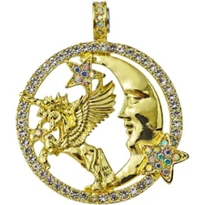 Kirks Folly Moonlight Cloudwalker Magnetic Enhancer goldtone UNICORN