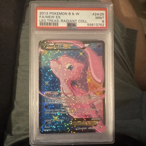 Pokemon Mew EX Legendary Treasures Radiant Coll. Full Art #RC24 PSA 9 Mint