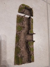 28mm Modular Rural Trench Section + End Wargames Scenery Terrain