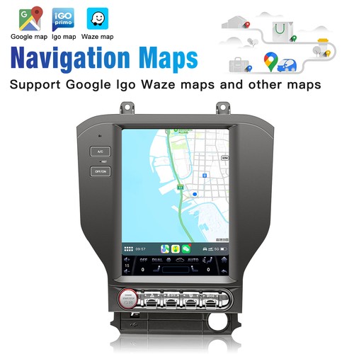 10.4" Screen Navigation Radio Wireless Carplay for Ford Mustang 2015-2021 - Picture 6 of 13