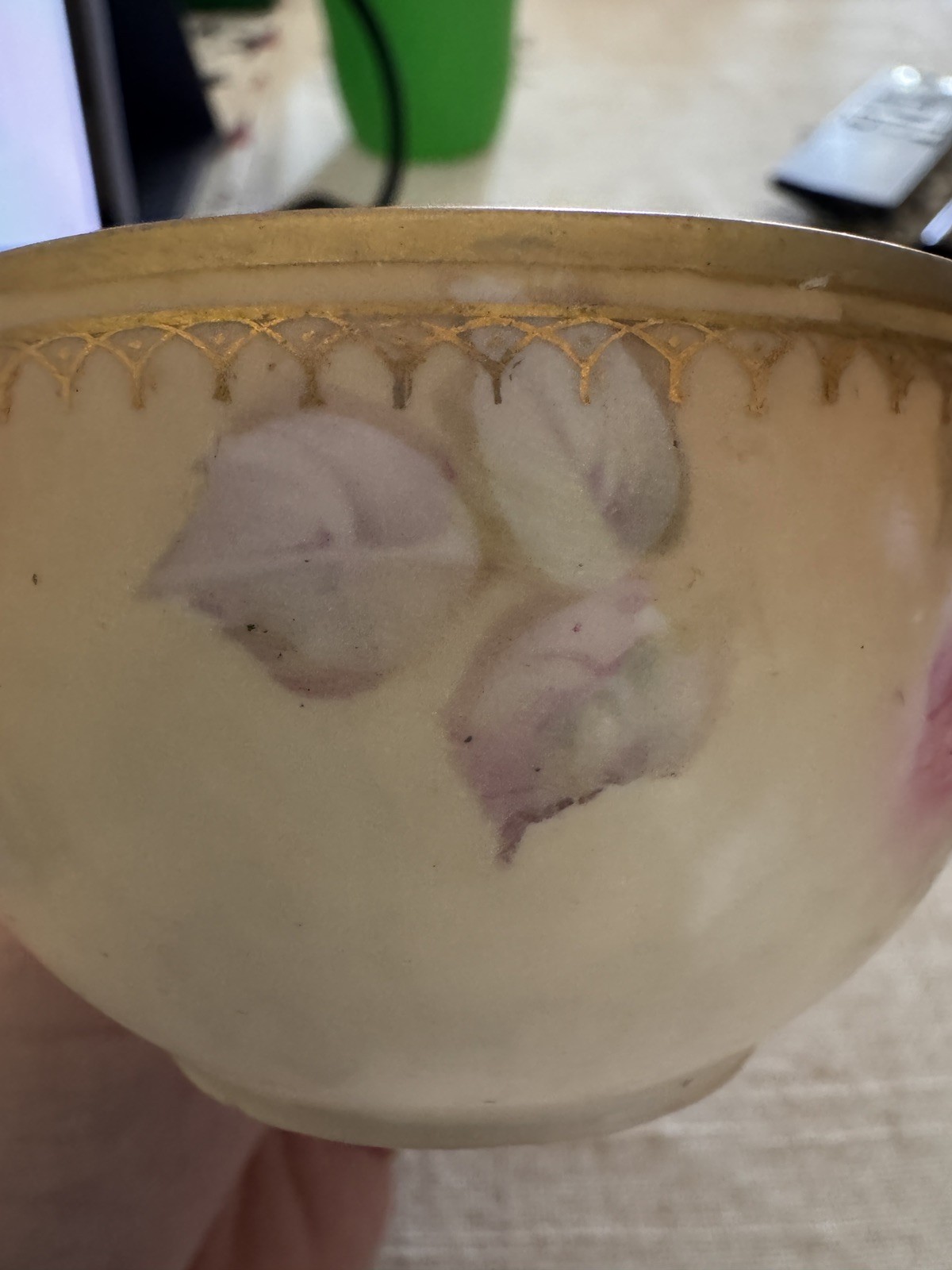 Demitasse cup and saucer set vintage with gold gilt