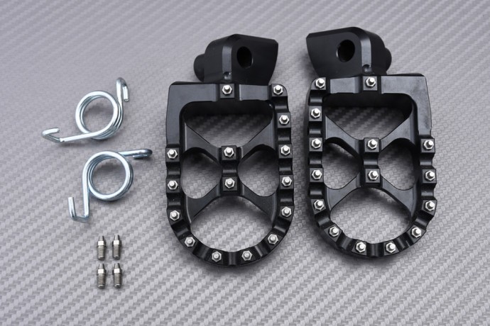 Repose-Pieds Alu ENDURO YAMAHA WR 426F: Fini les glissades avec ces cales-pieds avant anti-boue