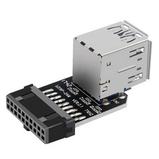 Motherboard USB3.0 19PIN / 20PIN Connector To 2 Port USB 3.0 Female Adapter