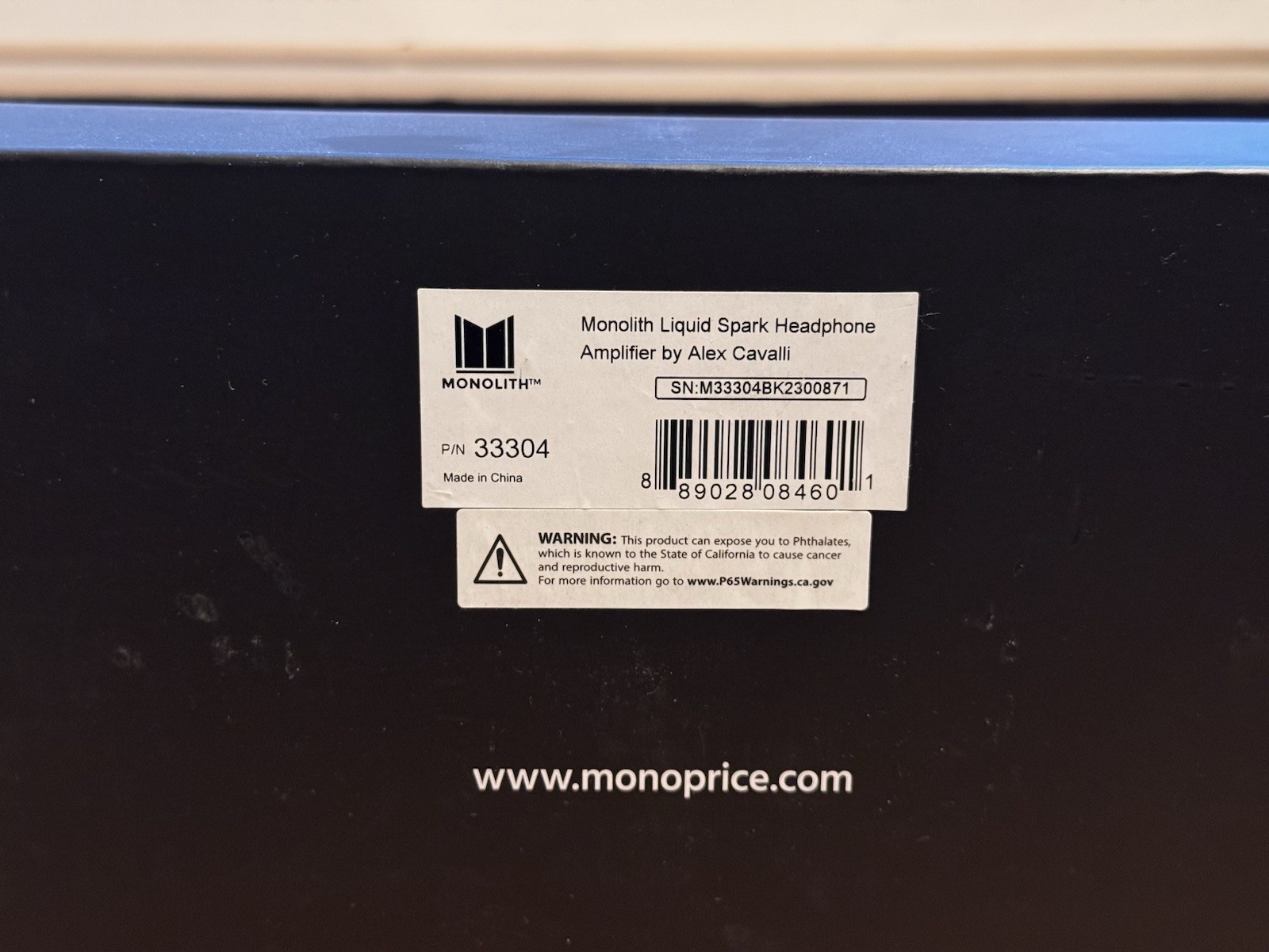 Monoprice Monolith Liquid Spark Headphone Amplifier - Alex Cavalli Design