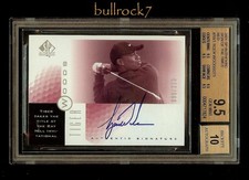 2001 SP Authentic SOTT Sign of the Times Auto TIGER WOODS 273 BGS 9.5/10 QUAD
