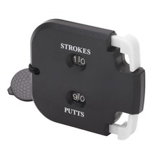 (Black Body White Press)Golf Score Counter Plastic 2 Digits Stroke Putts Cou BJ