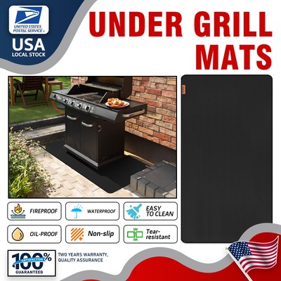 MODIGT Large 72 x 40 inches Under Grill Mat for Outdoor Grill,Double-Sided Fir