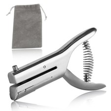 Heavy Duty Single Hole Punch Long Reach Paper Punch for Badges DIY Crafts