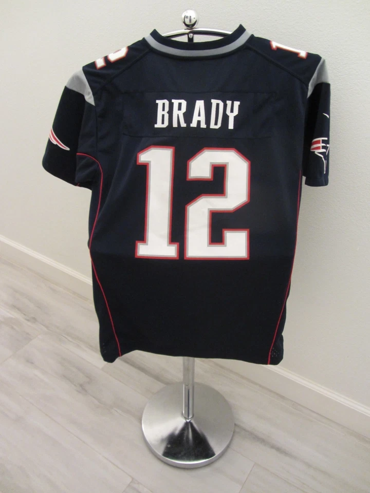 Camiseta deportiva T. Brady, #12 QB Patriots, Nike On Field, juvenil L (14-16), nueva sin etiquetas precio de venta sugerido por el fabricante 95 USD Foto 3 de 4