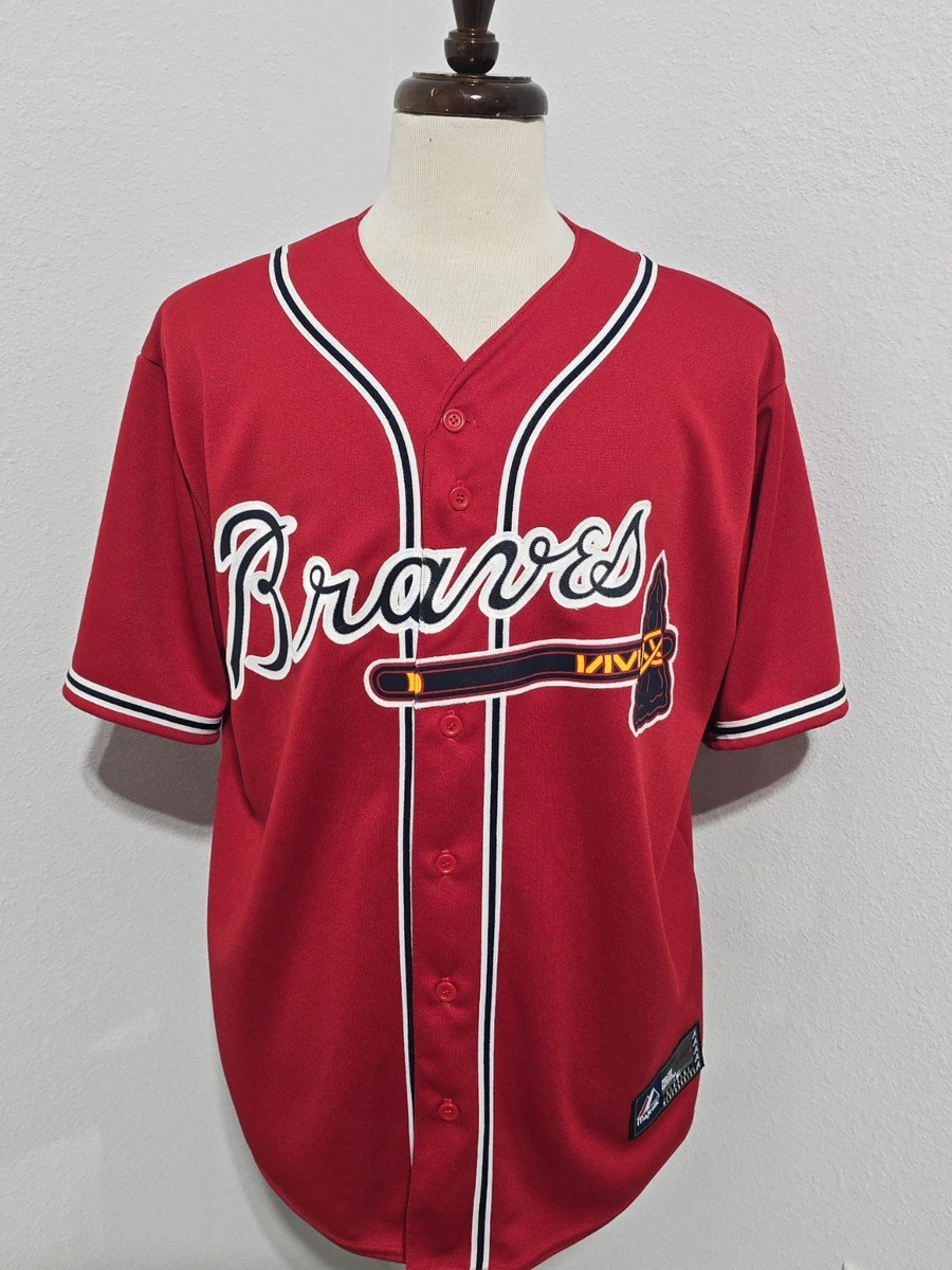 Majestic Atlanta Braves Red MLB Fan Apparel & Souvenirs for sale