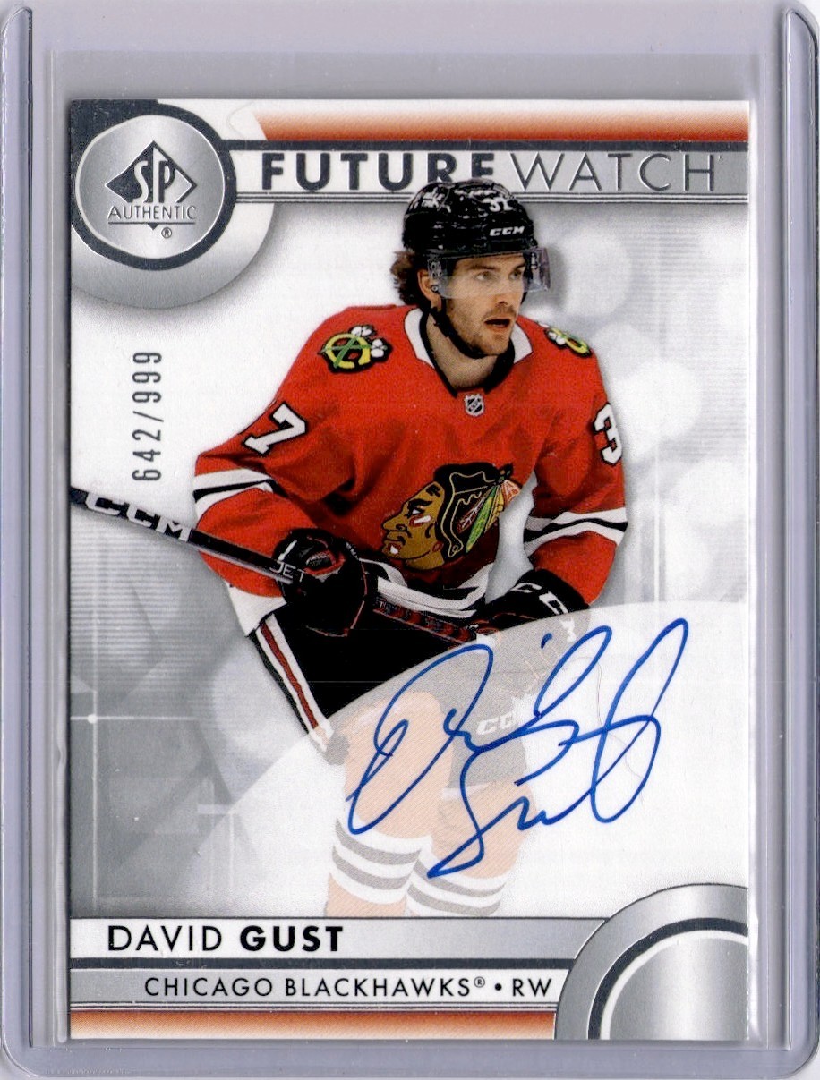 David Gust Future Watch Auto Rookie /999 2023-24 Upper Deck SP Authentic