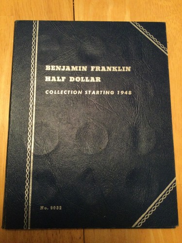 Whitman #9032 Benjamin Franklin Half Dollar Coin Folder Starting 1948-Empty