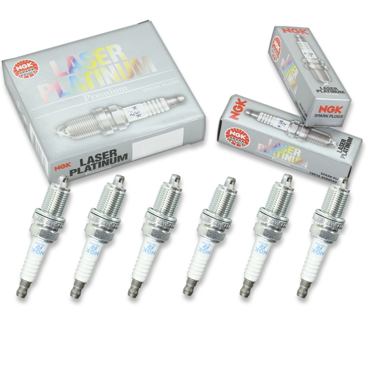 6 pcs NGK Laser Platinum Spark Plugs for 1996-2001 Toyota Camry 3.0L V6 - jw